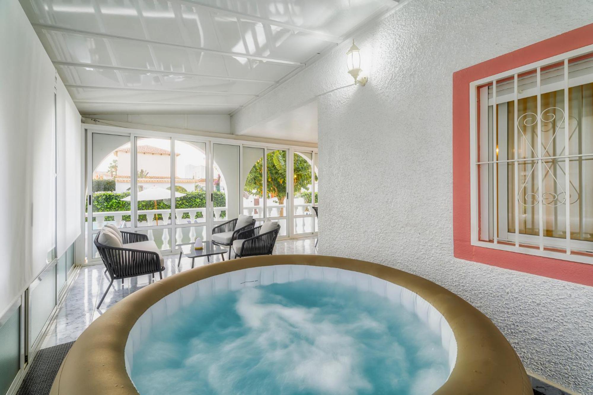Villa Marie Estancia Premium En El Mar Menor Con Jacuzzi Climatizado 洛斯纳雷霍斯 外观 照片